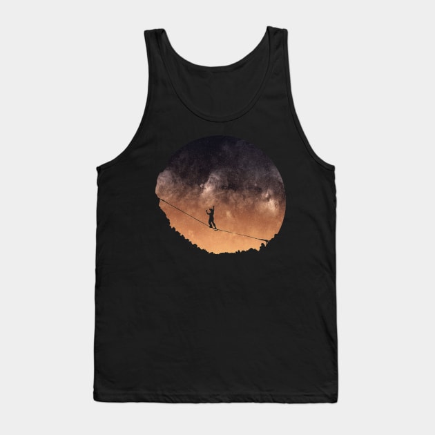 Slackline in Space Mountain Tank Top by ThomaneJohnson